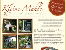 Tablet Screenshot of kleinemuehle.com